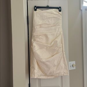 Elegant Strapless Cream Dress -
Janell Berte Couture